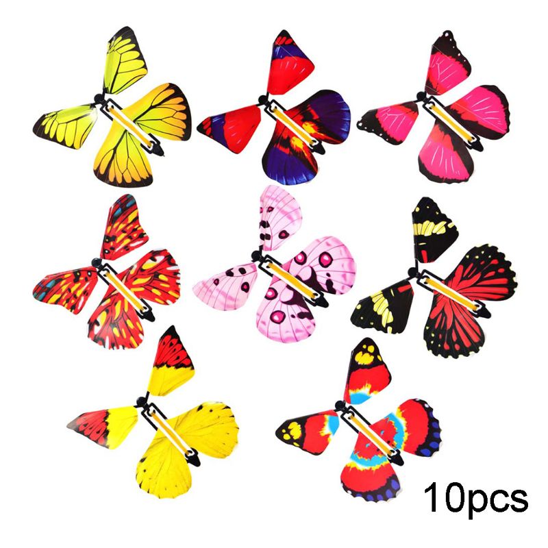 10/20PCS Flying in the Book Fairy Rubber Band Powered Wind Up