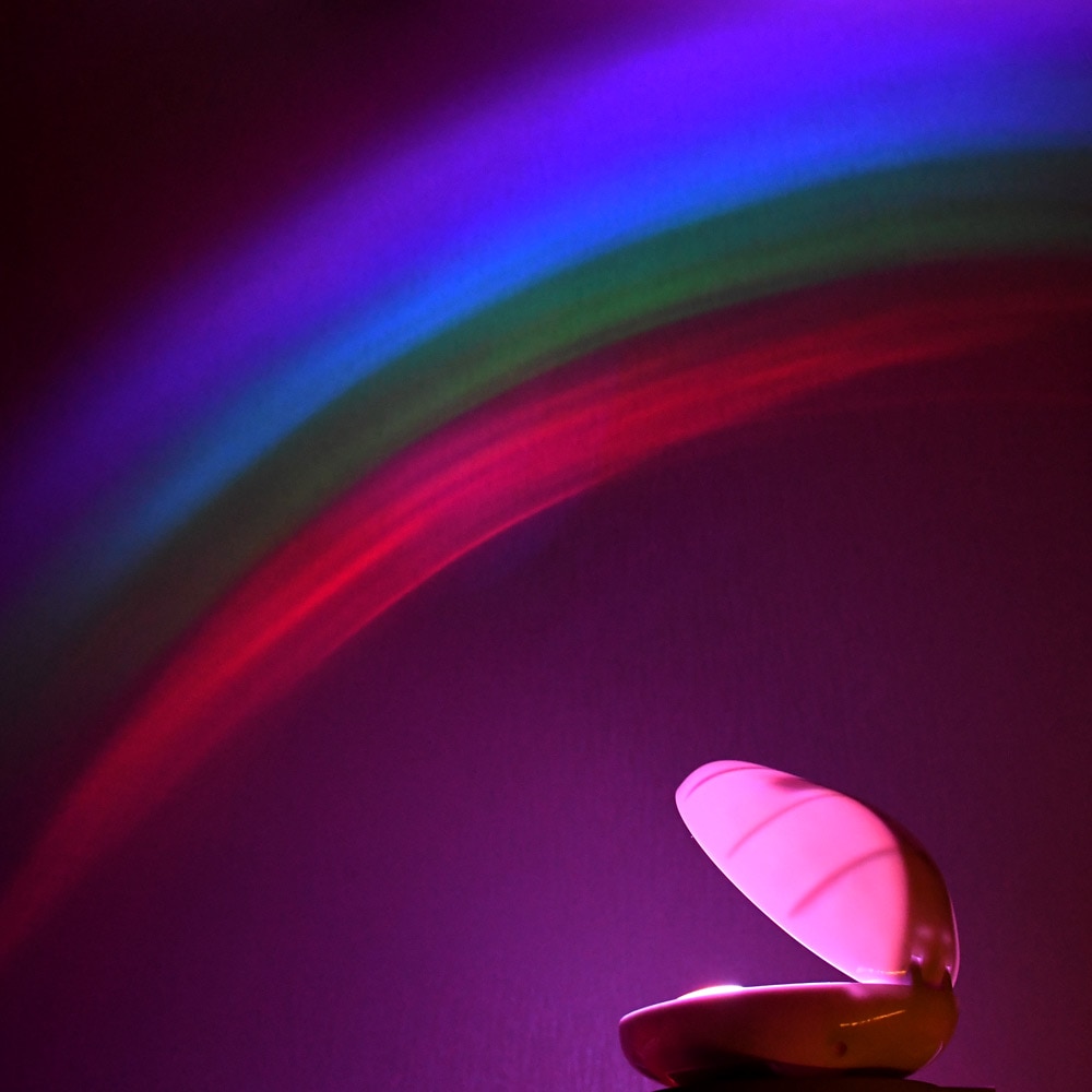 Lamp Colorful Creative Night Light Egg Shaped Rainbow Projector