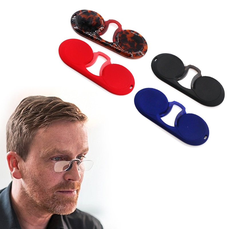 Portable Silicone Nose Clip Pocket Reading Glasses