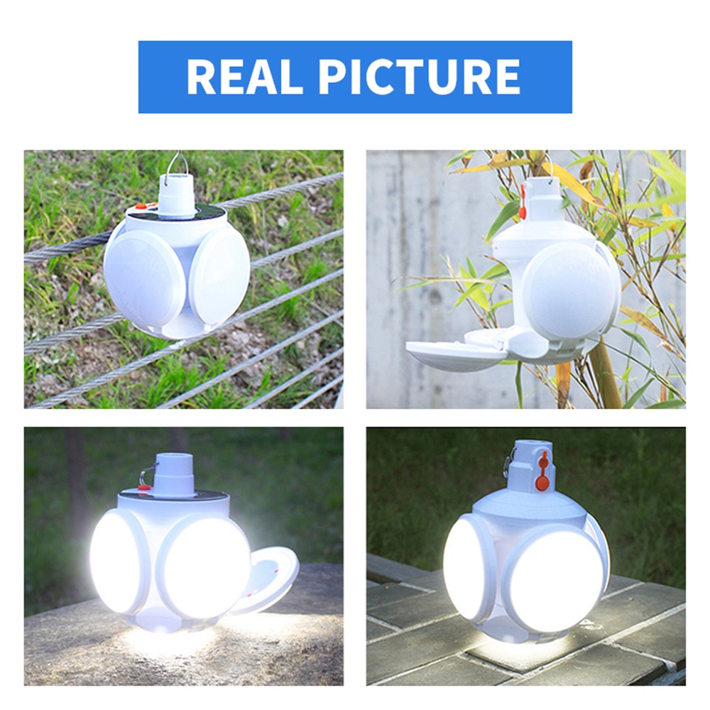 Solar LED Torch USB Rechargeable Night Light Outdoor Camping Lamp Emergency Lights Portable Searchlights Great Lantern led