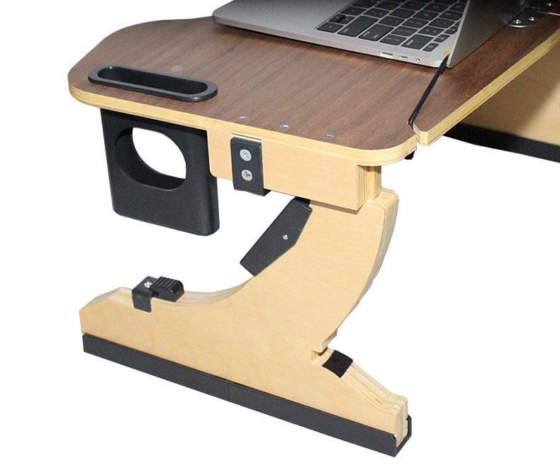 Quality Laptop Desk Bed Wooden Small Table Adjustable Folding Multifunctional Lazy Lying Desk 5 Angles Portable Stand