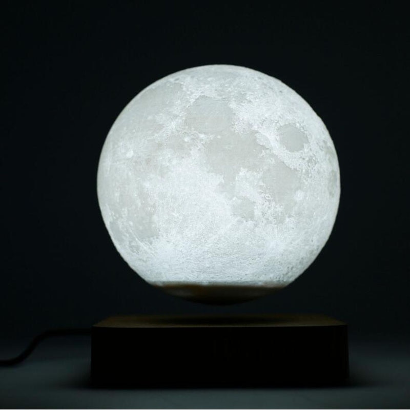 LED Night Lamp Levitating Creative 3D Touch Magnetic Levitation Moon Lamp Night Light Rotating LED Moon Floating Lamp
