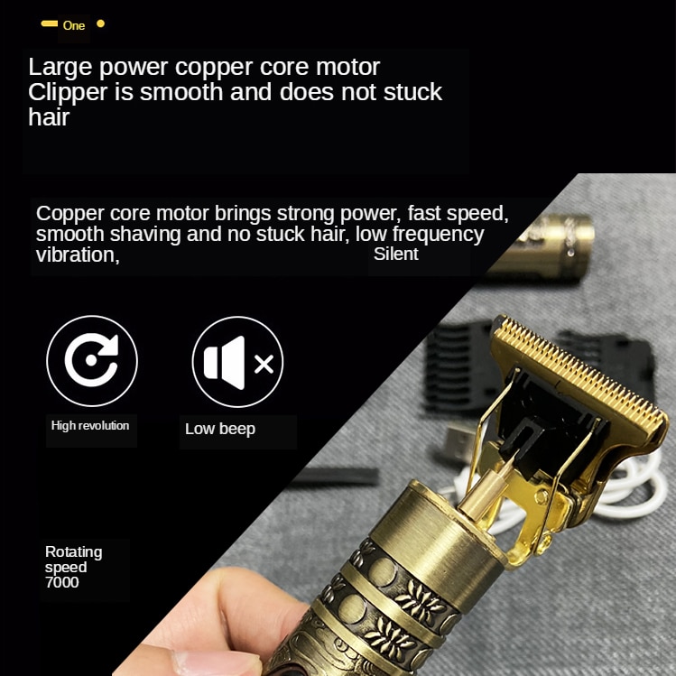 Hair Clipper Professional Electric hair trimmer  Barber Shaver Trimmer Beard 0mm Men Hair Cutting Machine USB for men
