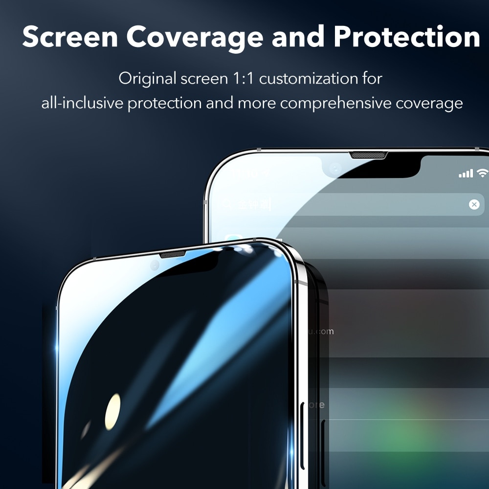 ESR for iPhone 12 Pro Max Screen Protector Tempered Glass for iPhone 13 Pro Max 11 Pro X XR XS Max 8 7 3D Full Cover Screen Film