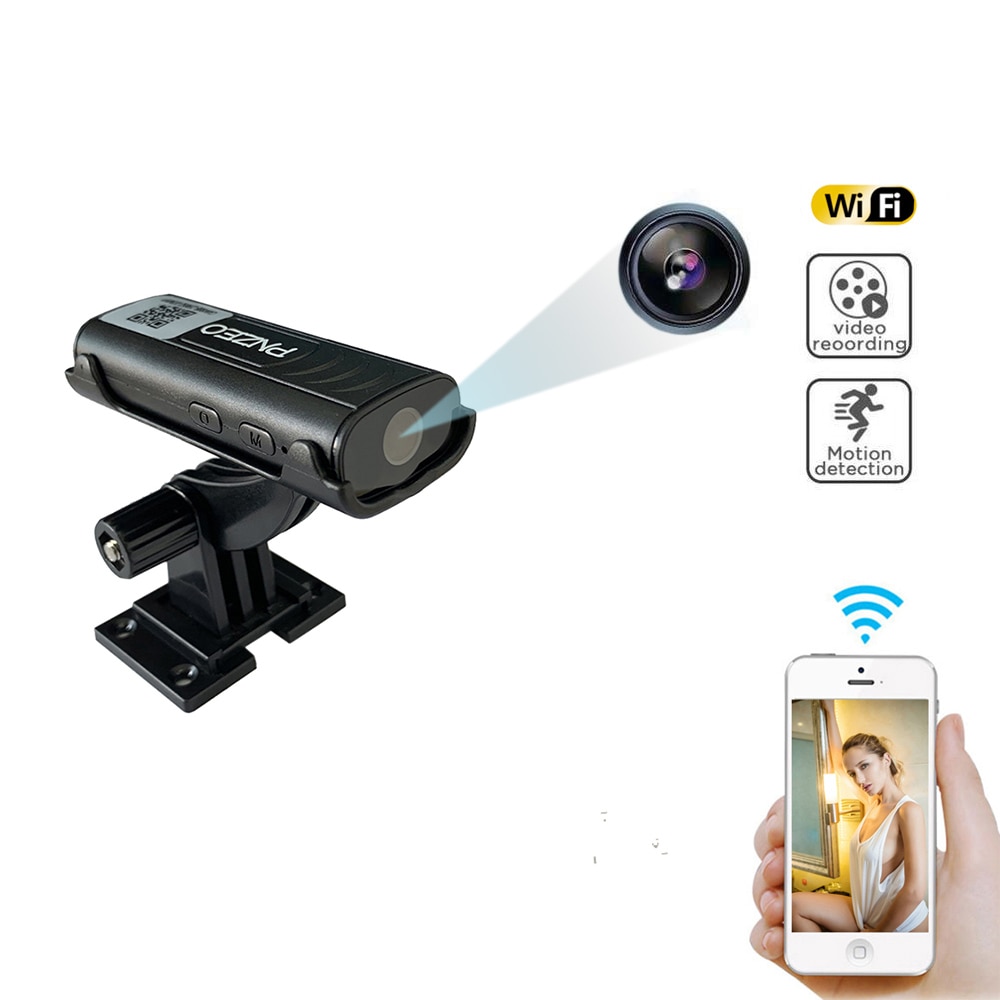 Mini Home Security Camera PNZEO 1080P HD Wireless WiFi Remote View  Super Mini Cameras Nanny Cam Small Recorder