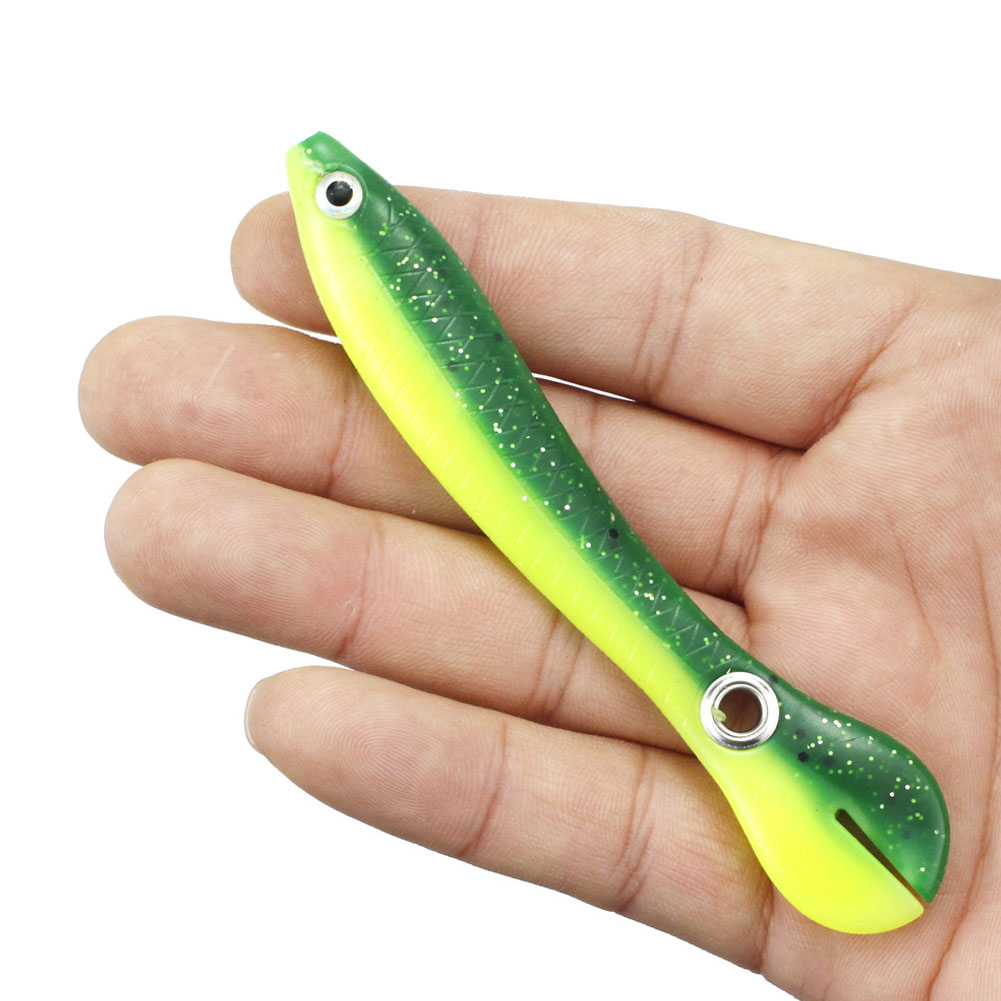 5 pcs Silicone Soft Bait 10cm 6g Wobbler for Bass/Pike Crankbaits Fishing Artificial Swimbait Moving Bait For Fish