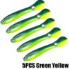 5pcs Green Yellow