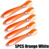 5pcs Orange White