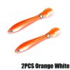 2pcs Orange White