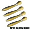 4pcs Yellow Black