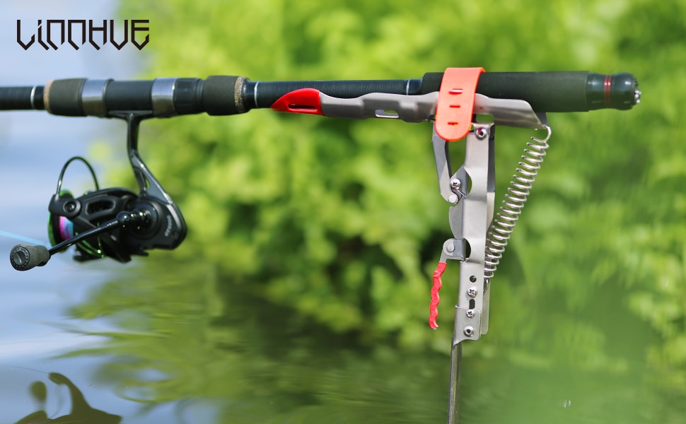 Fishing Rod Holder Spring Automatic Full Stainless Steel Adjustable Sensitivity Folding Fishing Accessories Bracket
