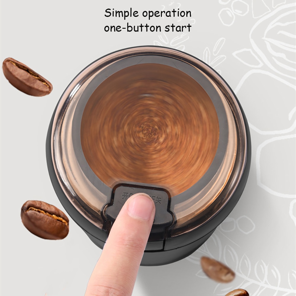 Coffee Grinder Stainless Steel Nuts Beans Grains Mill Herbs Electric Grinding Machine Multifunctional Coffee Bean Grinding Home