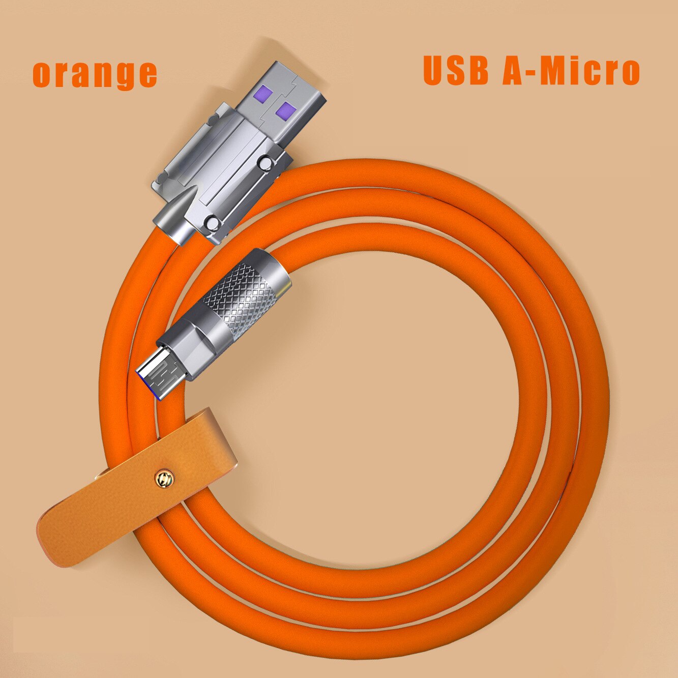 orange USB A - Micro