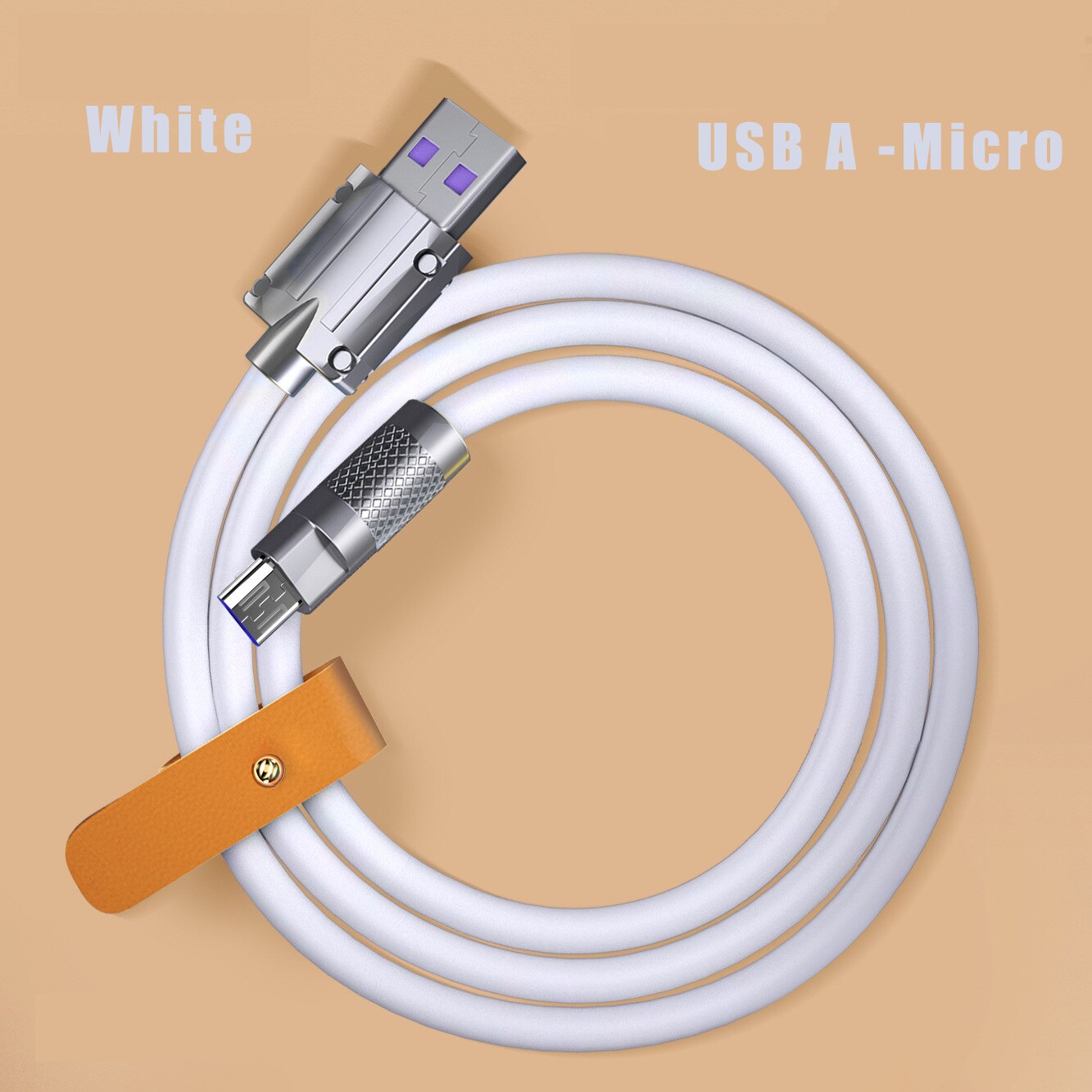 white USB A - Micro