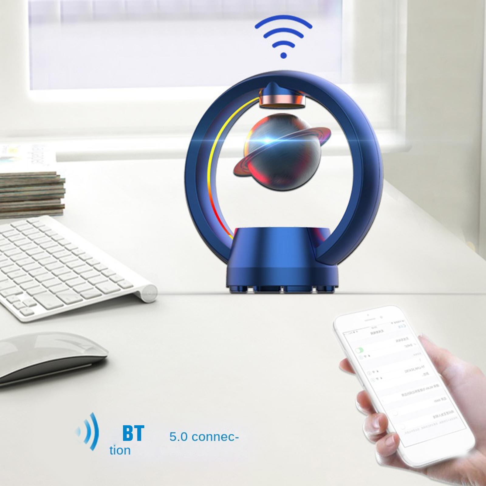 Magnetic Levitation Bluetooth Speaker Spacecraft Globe Auto Connect Phone Subwoofer Wireless Smart Speaker Floating Sound Magnet