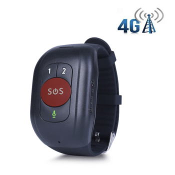 IP67 Waterproof 4G LTE GPS Tracking Bracelet GSM Elderly SOS Button Emergency Wristband Heart Rate Blood Pressure Monitorn